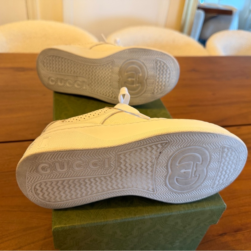 Gucci GG Embossed Leather Sneakers - Picture 8 of 8